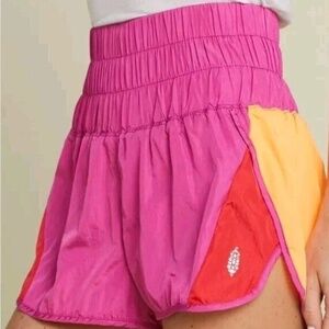 Free People FP Movement Way Home Shorts: Combo Vivacious Violet, Small